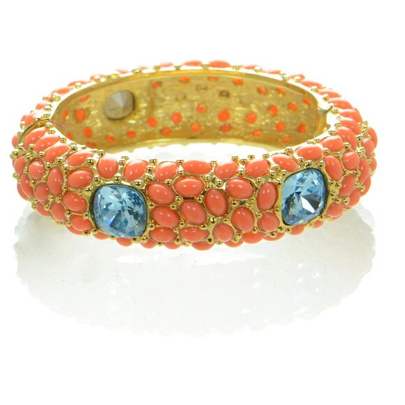 Vintage Kenneth Jay Lane KJL Cabochon Crystal Bracelet
